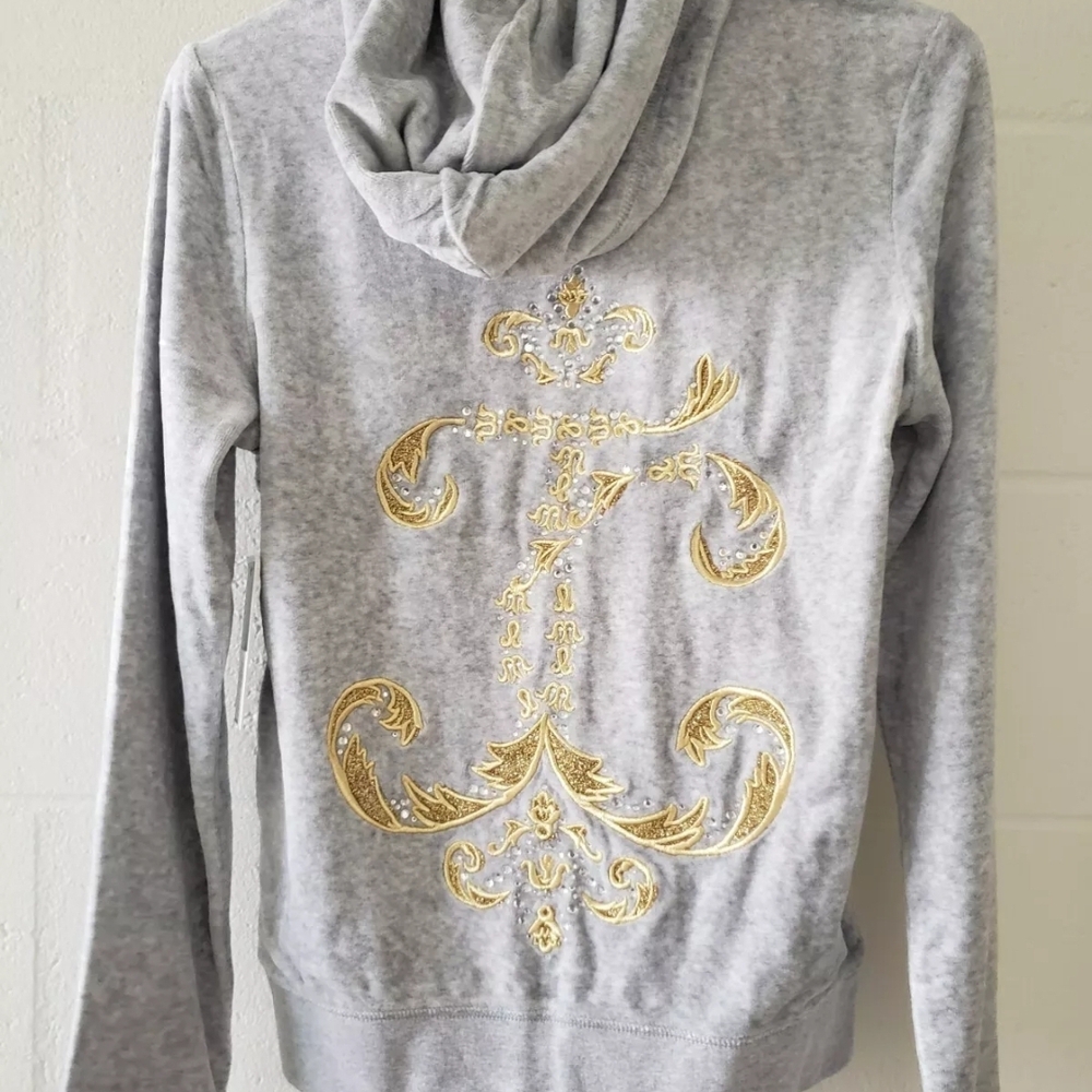 Gray and Gold Women's Hoodie